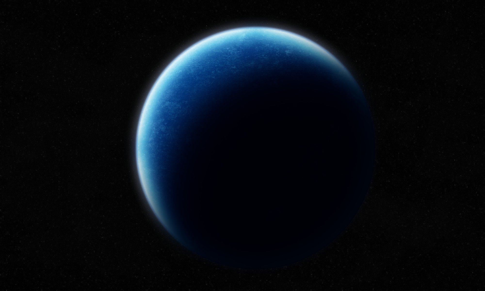 fantasie planet schwarz blau schatten