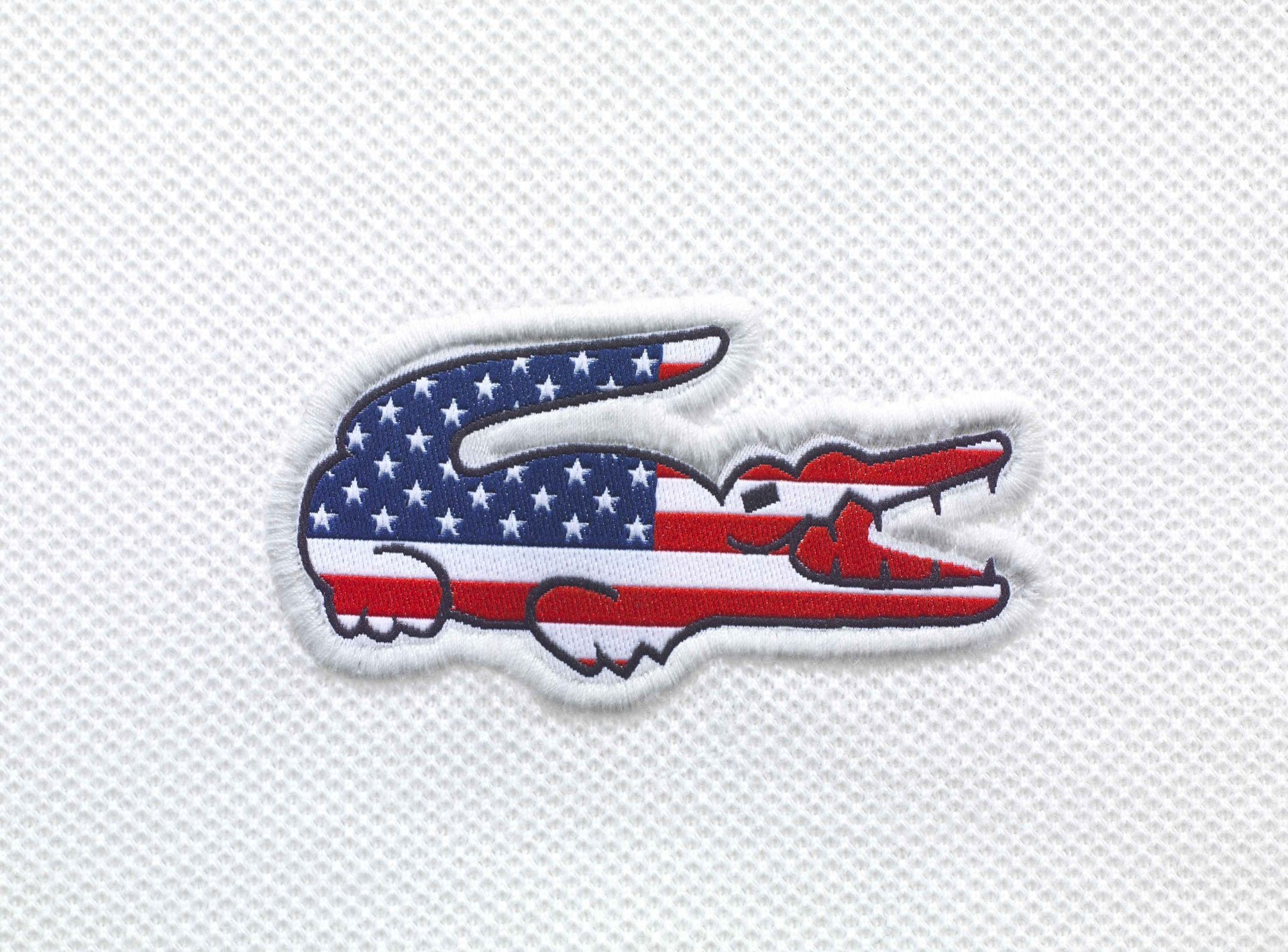 lacoste usa flaga krokodyl usa