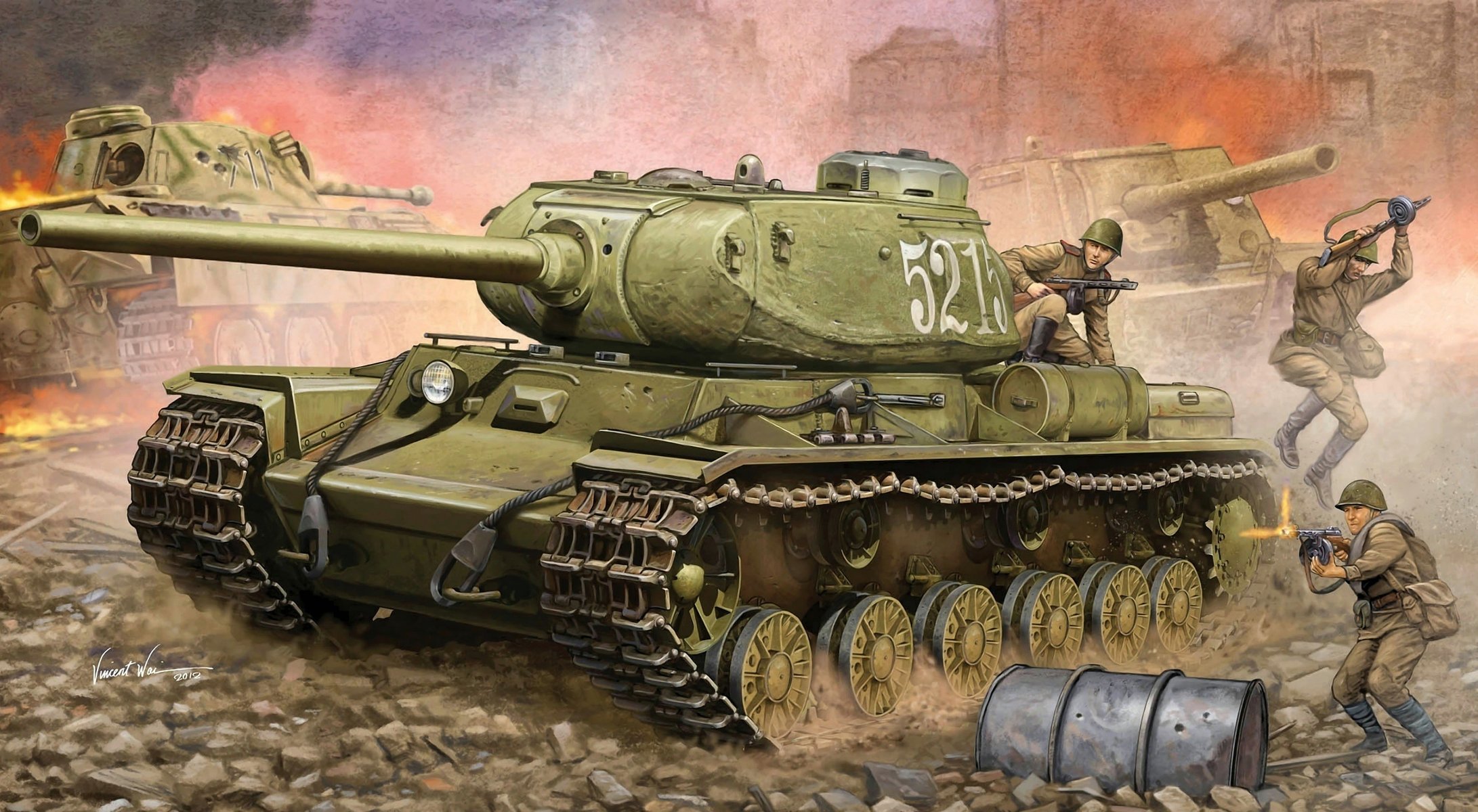 soviético dibujo klim voroshilov kv-85 tanque pesado