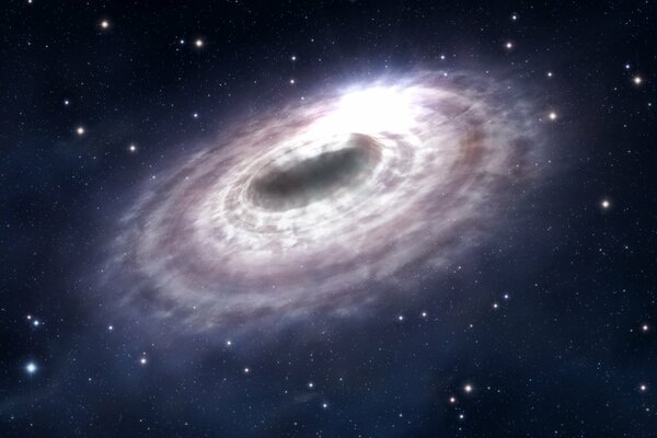 Bagliore di un disco stellare nello spazio