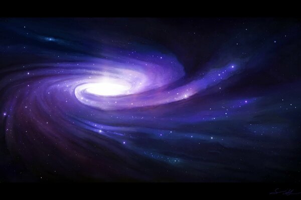 Spirale pourpre. Univers stellaire