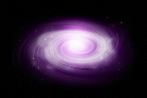 Fantastyczna fioletowa galaktyka w kosmosie