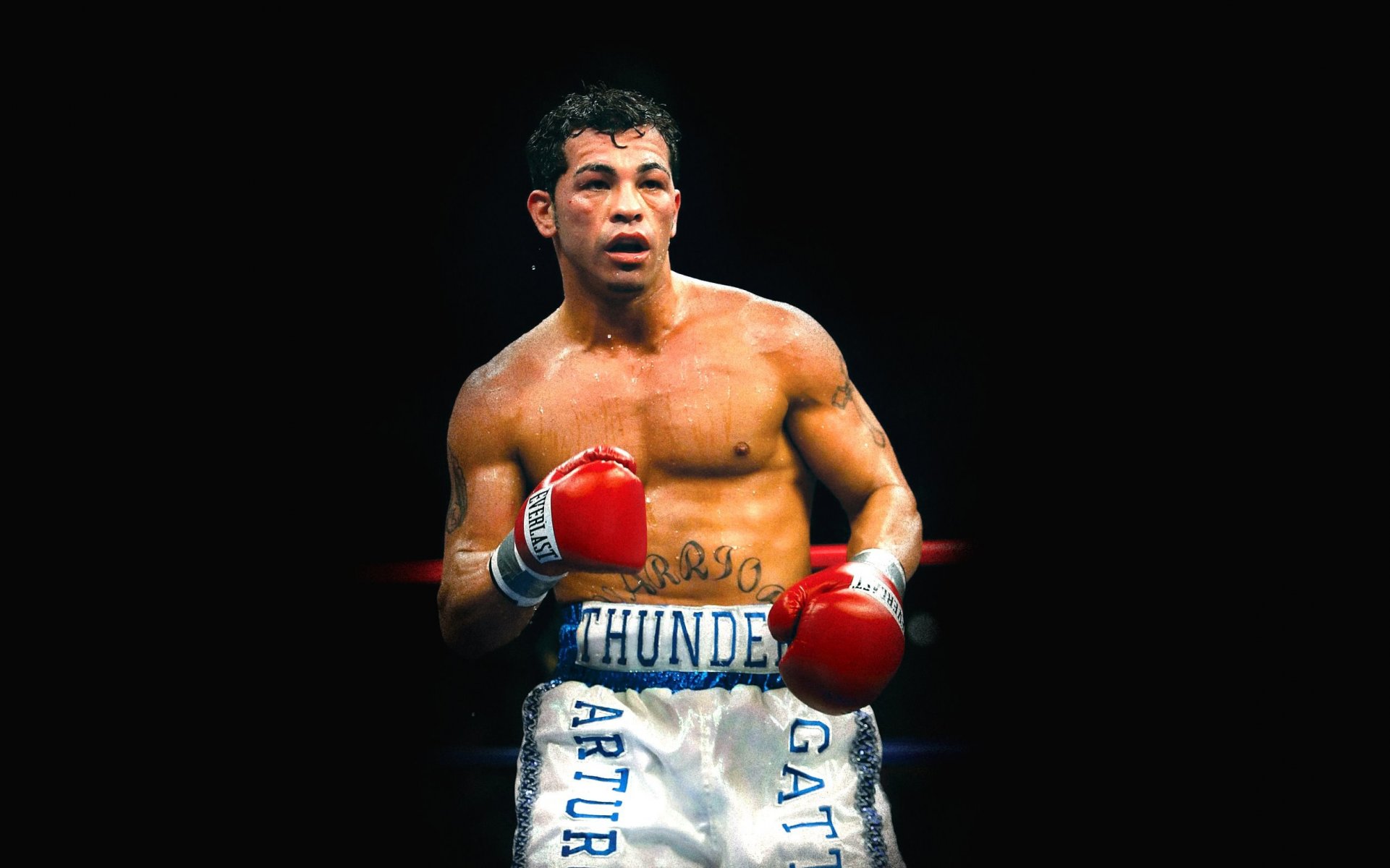 arturo gatti boks bokser czarne tło