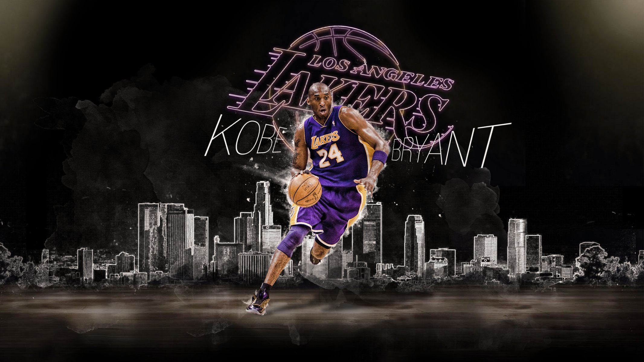 kobe bryant los angeles lakers los angeles basket-ball nba joueur balle