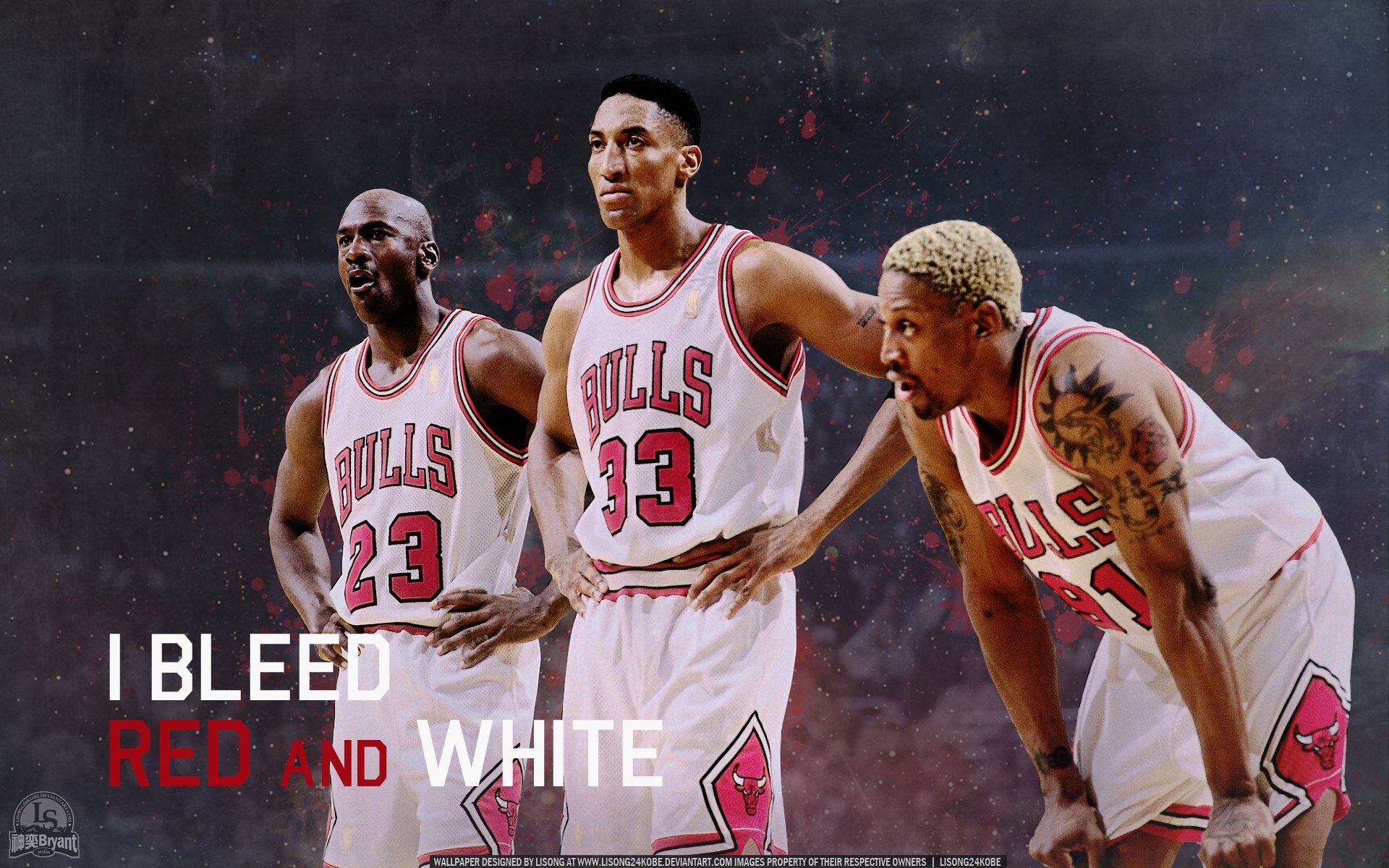 michael jordan scotty pippen dennis rodman nba koszykówka