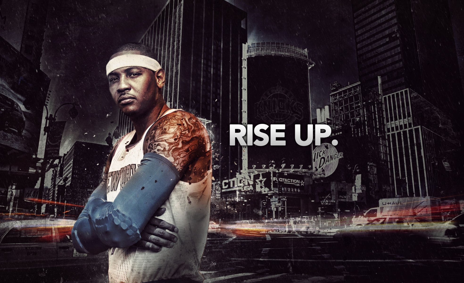 carmelo anthony new york knicks ville tatouage nba basket-ball