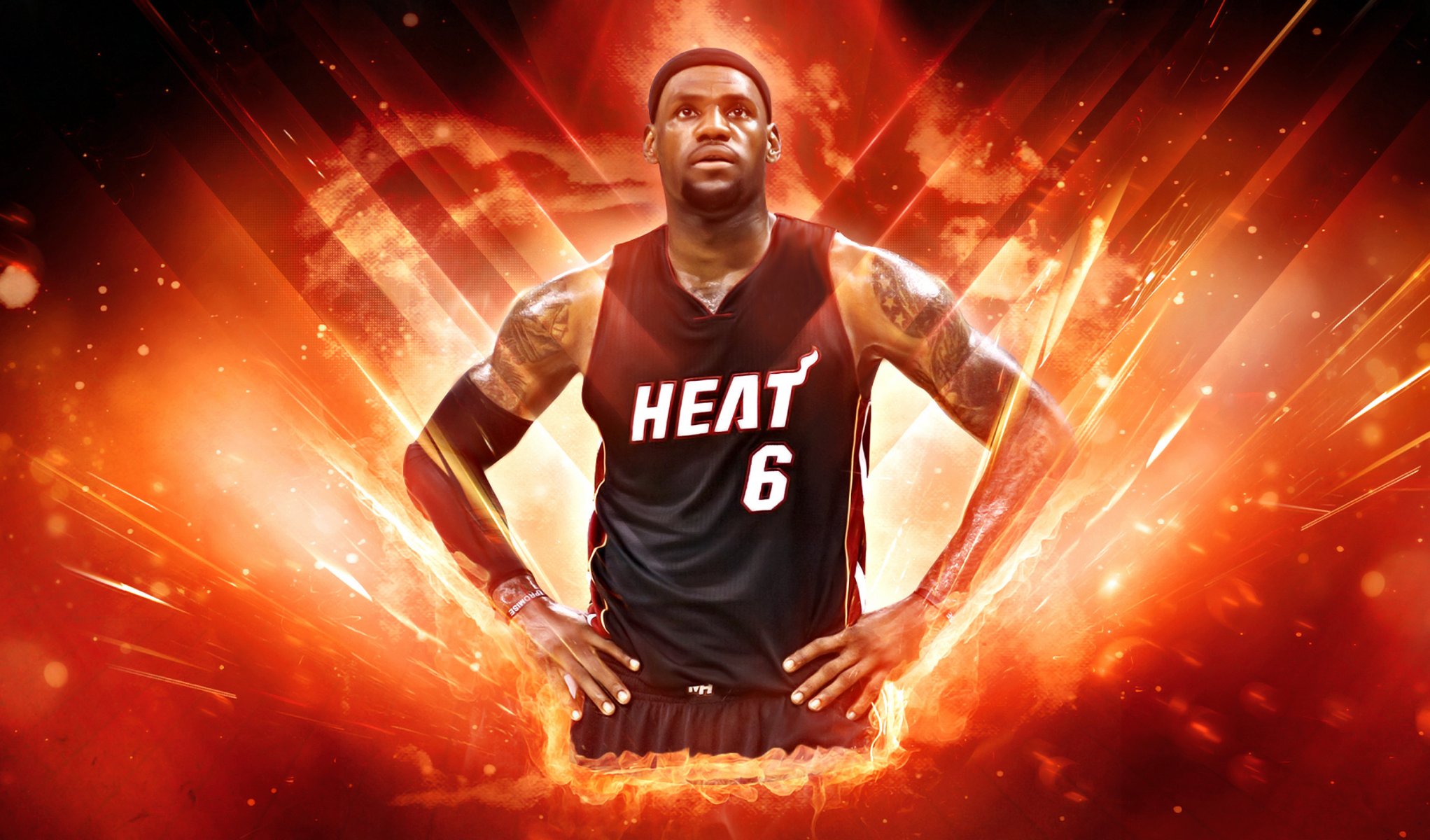 lebron james nba miami heat heat baloncesto tatuaje