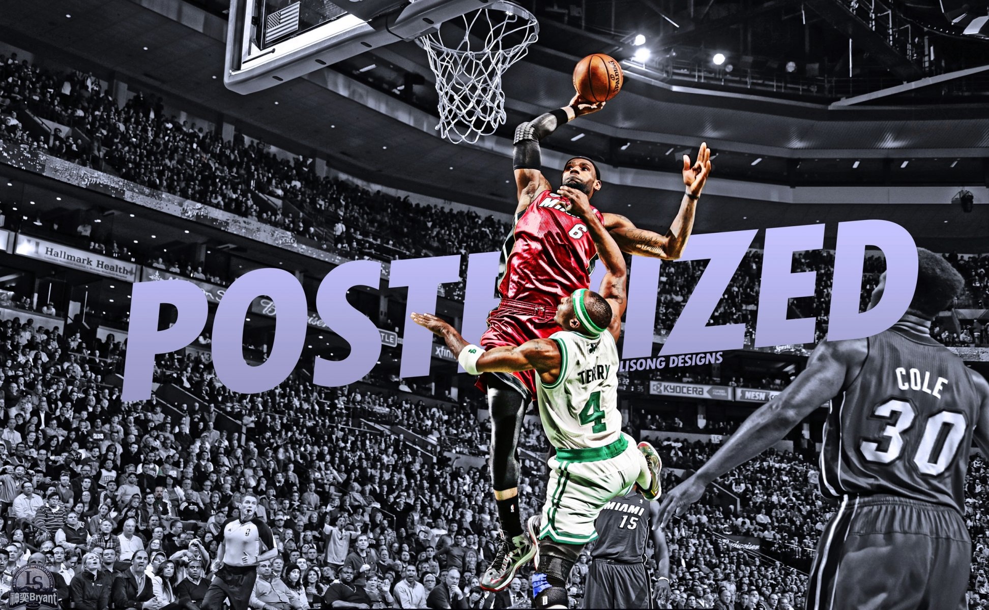 lebron james jason terry miami boston celtic gra sport nba koszykówka