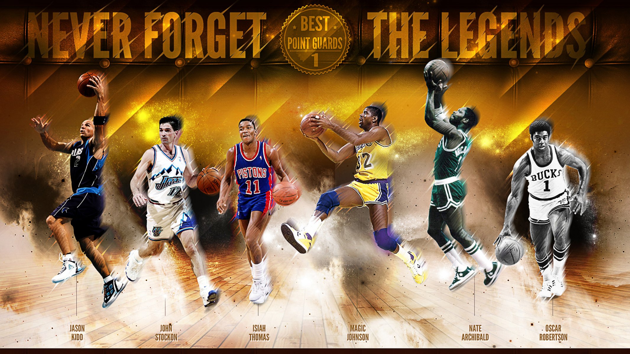 basketball sport nba legenden jason kidd john stockon isaiah thomas magic johnson nate archibald oscar robertson