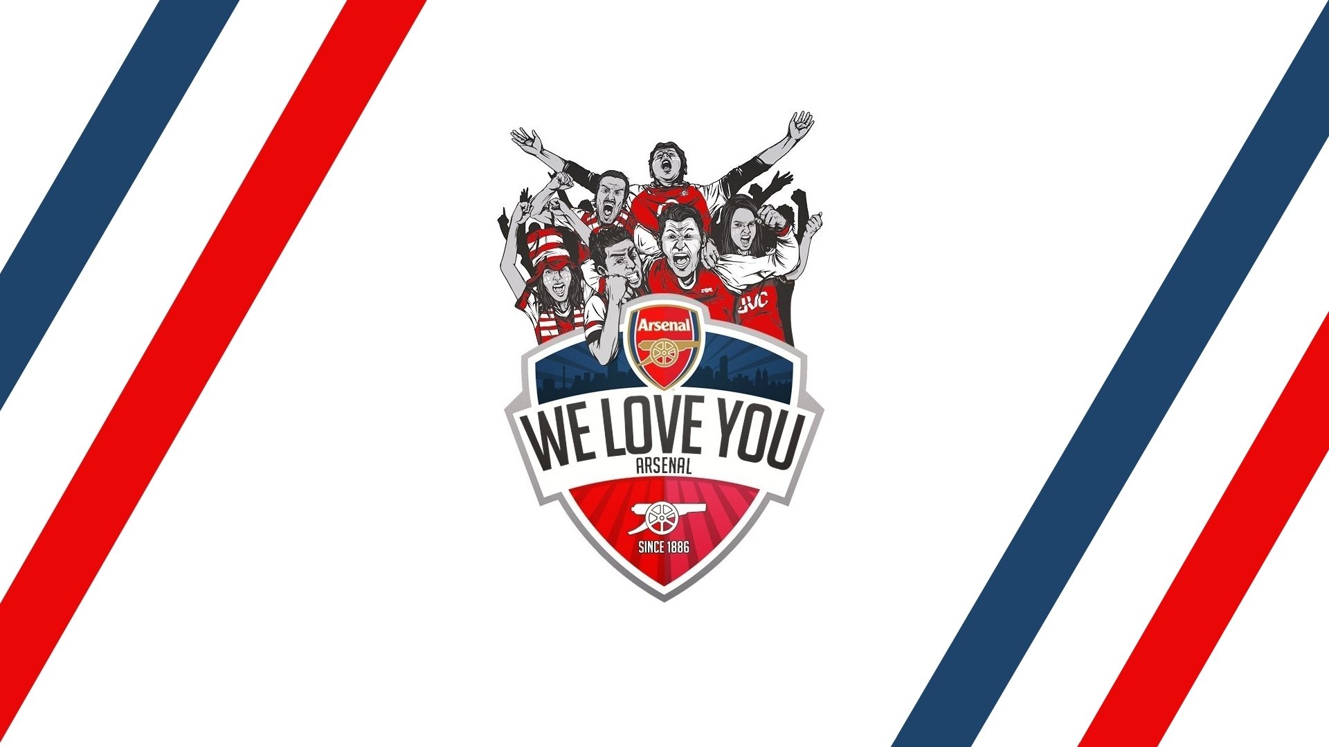 arsenal squadra di calcio gunners fan fan emblema iscrizione strisce arte arte