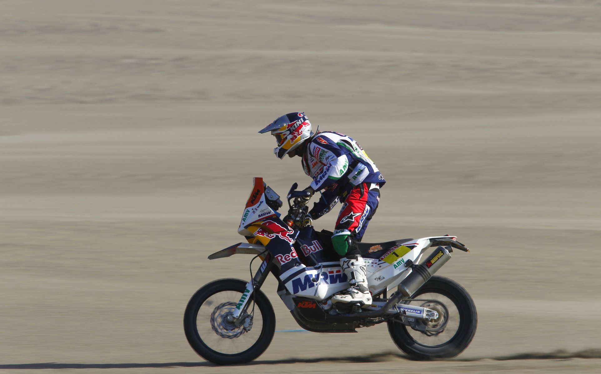 moto dakar rally toro rojo vista lateral corredor deporte rally