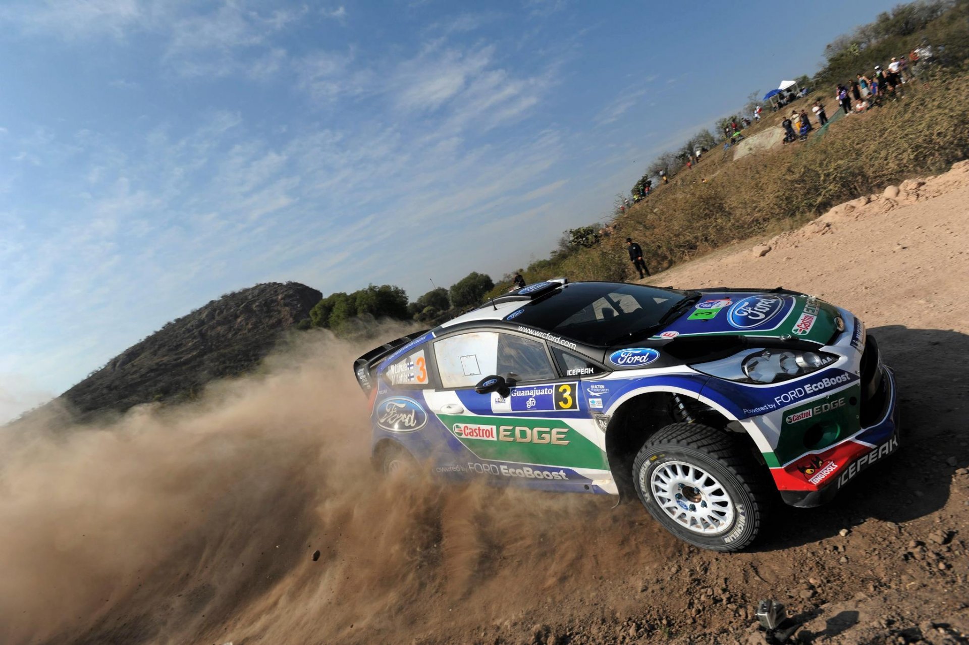 ford fiesta rs wrc rajd meksyk jm latvala rajd dust latvala