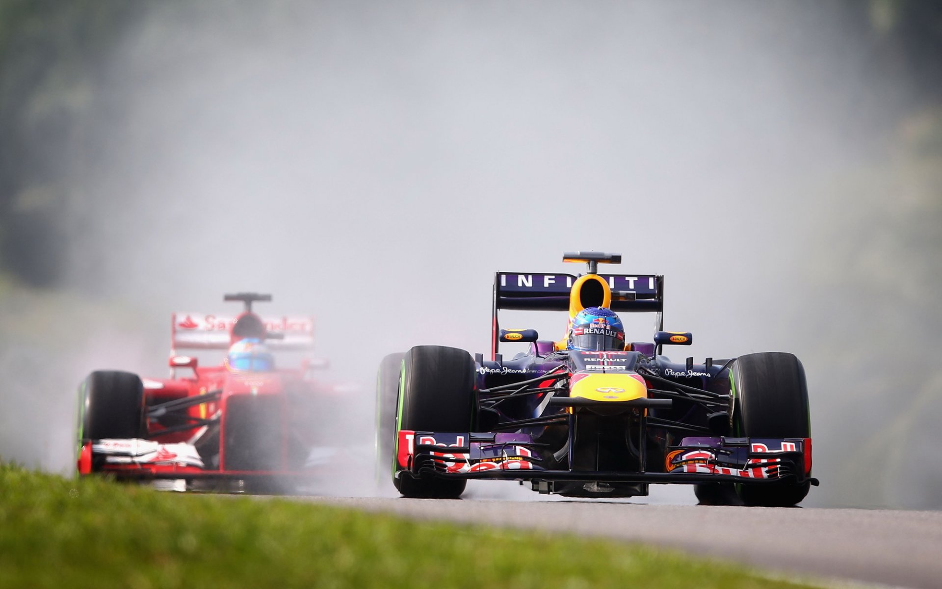 formula one car vettel red bull ferrari malaysian gp