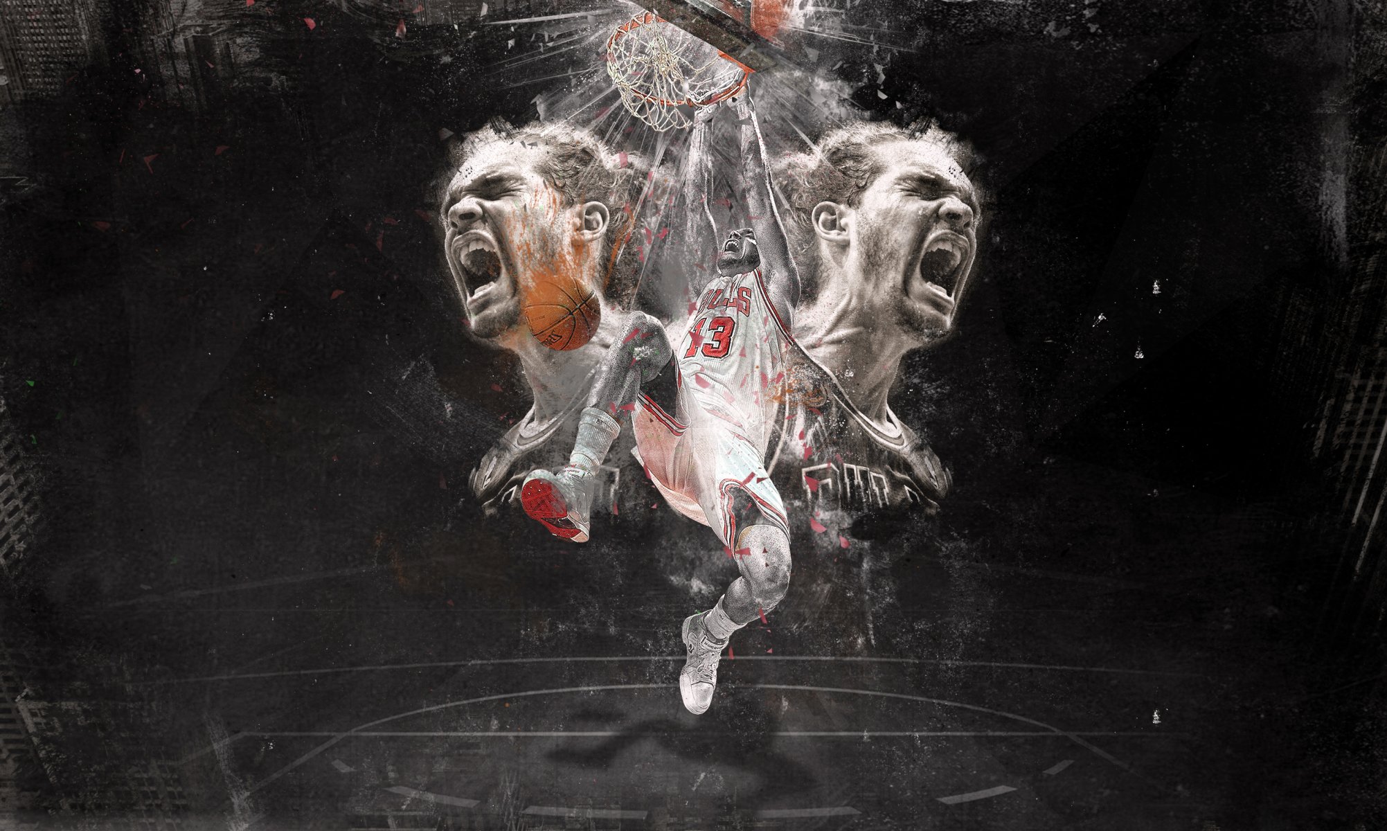 noah joakim noah chicago bulls bulls balle basket-ball sport nba