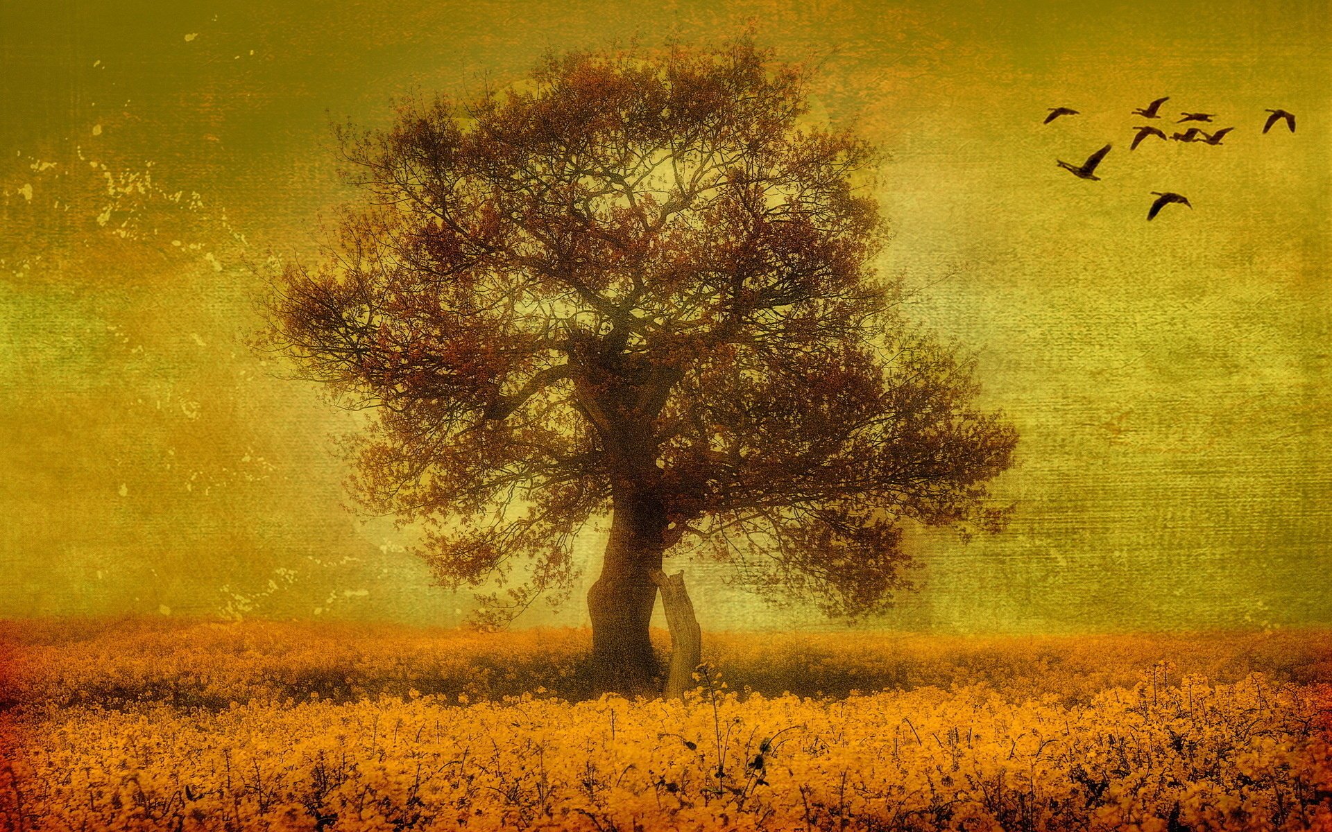 tree style landscape background