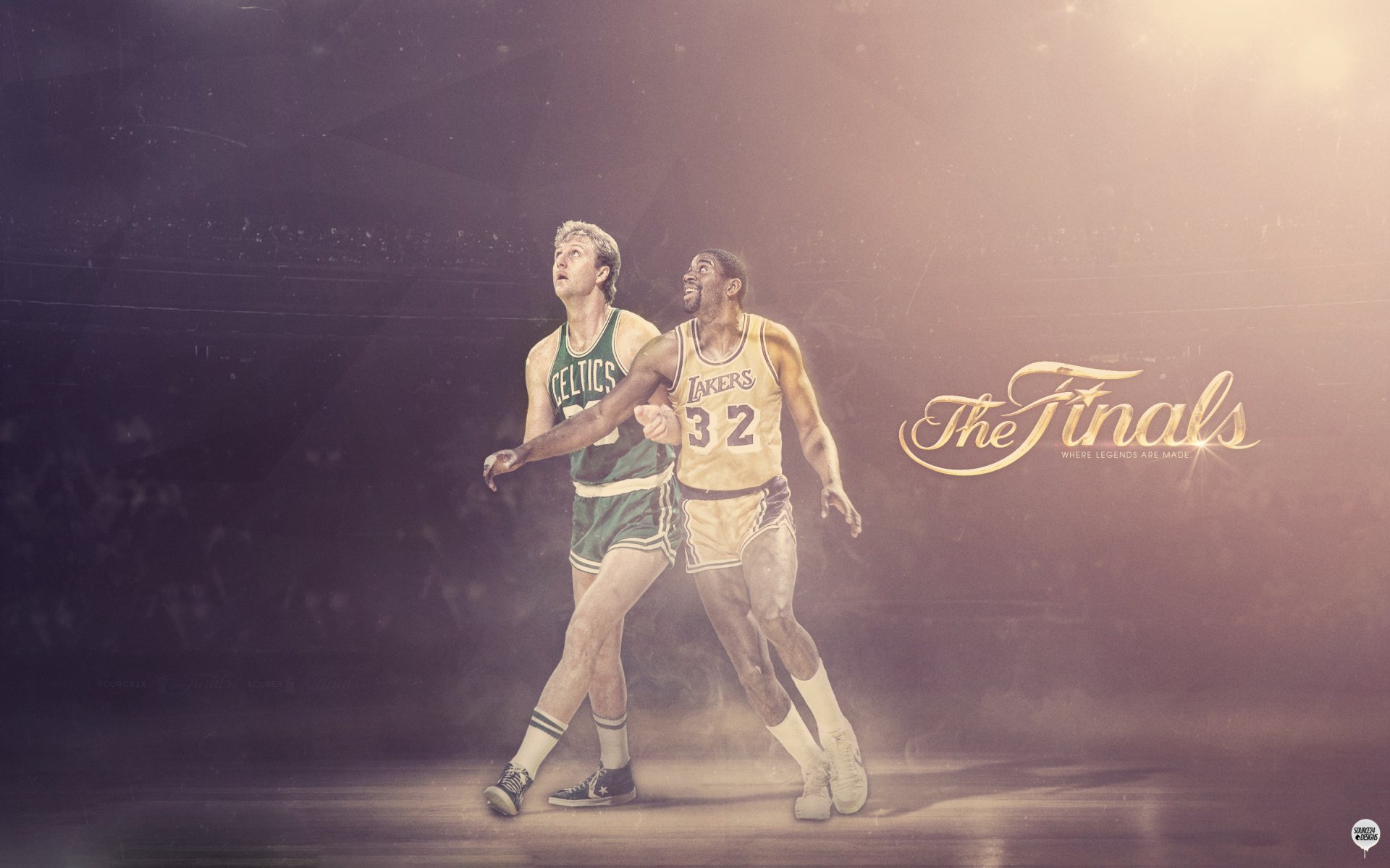 irwin johnson magic johnson larry bird los angeles lakers boston celtics légendes sport basket-ball nba