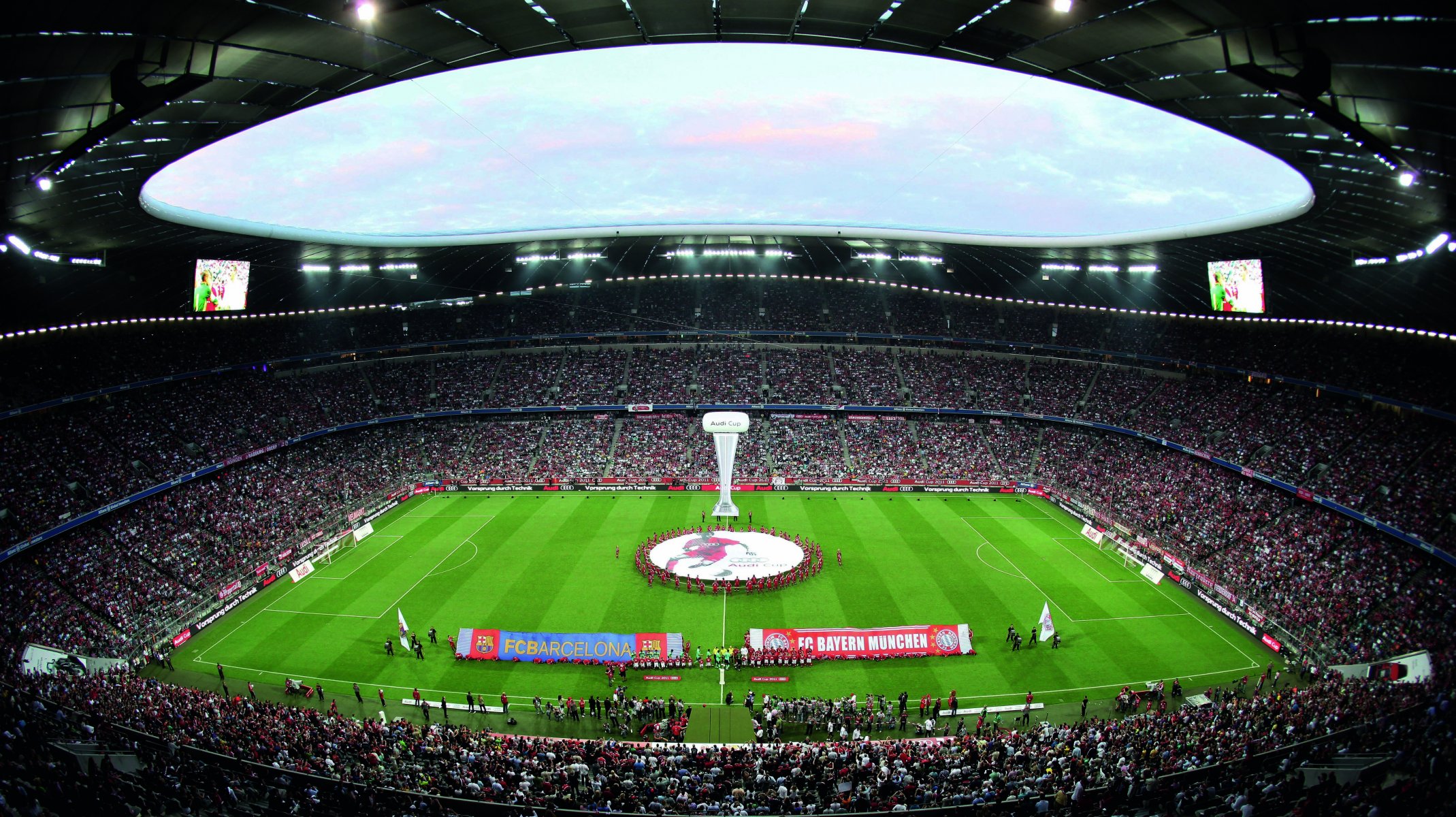 allianz arena allianz arena barcelone bayern match jeu terrain