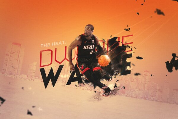 Dwyane Wade before the decisive throw