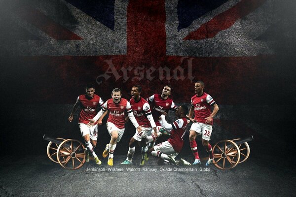 Arsenal football club players. 
