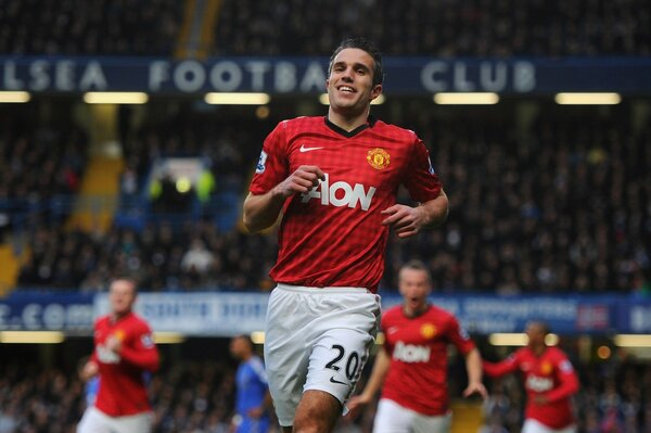 Robin van Persie in the form of Manchester United