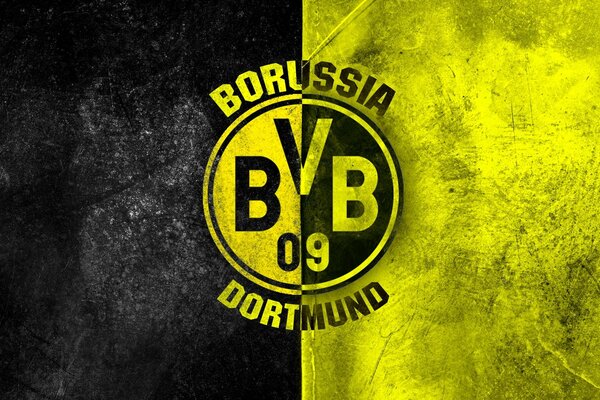 Logotipo del Borussia Dortmund sobre fondo amarillo negro