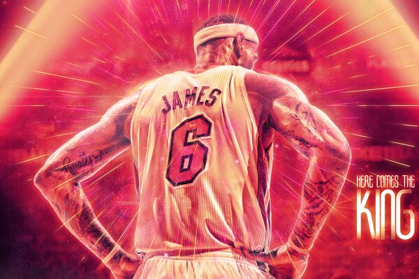 Lebron James Nummer Sechs