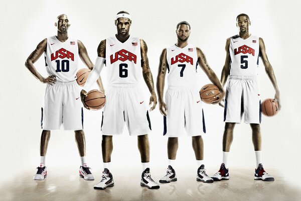 USA. Basketball Athletes