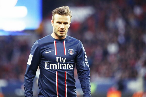 Legendary David Beckham from the PSG team