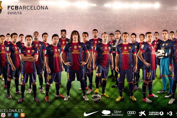 Fotos de los jugadores del Barcelona de la temporada 2012/2013