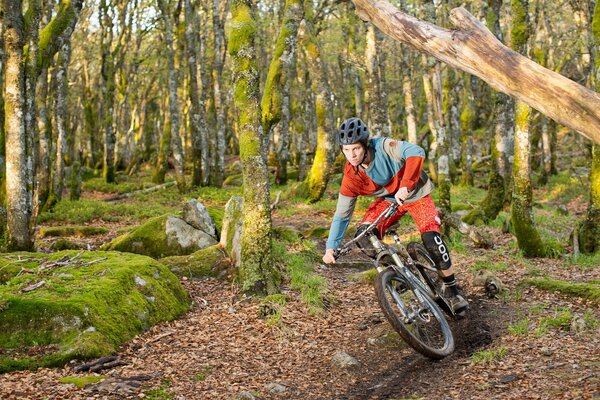 Bike orienteering on rough terrain