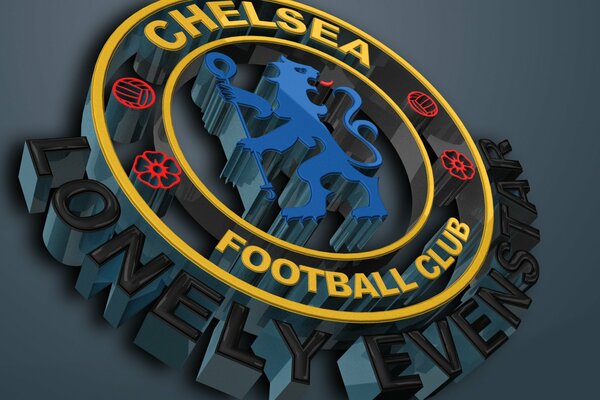 Logo Chelsea en 3D