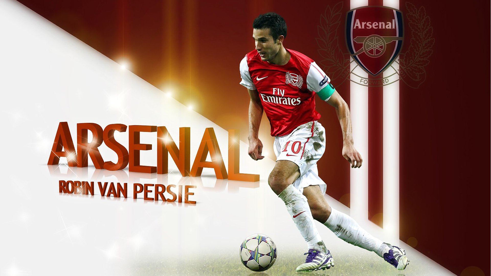 robin van persie arsenal balón