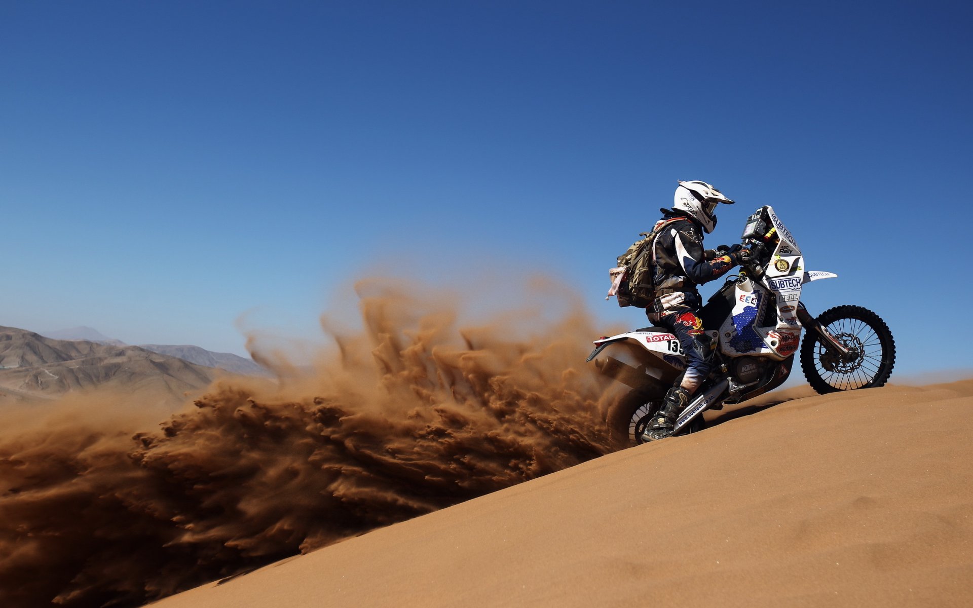 bike desert sand to dakar rally