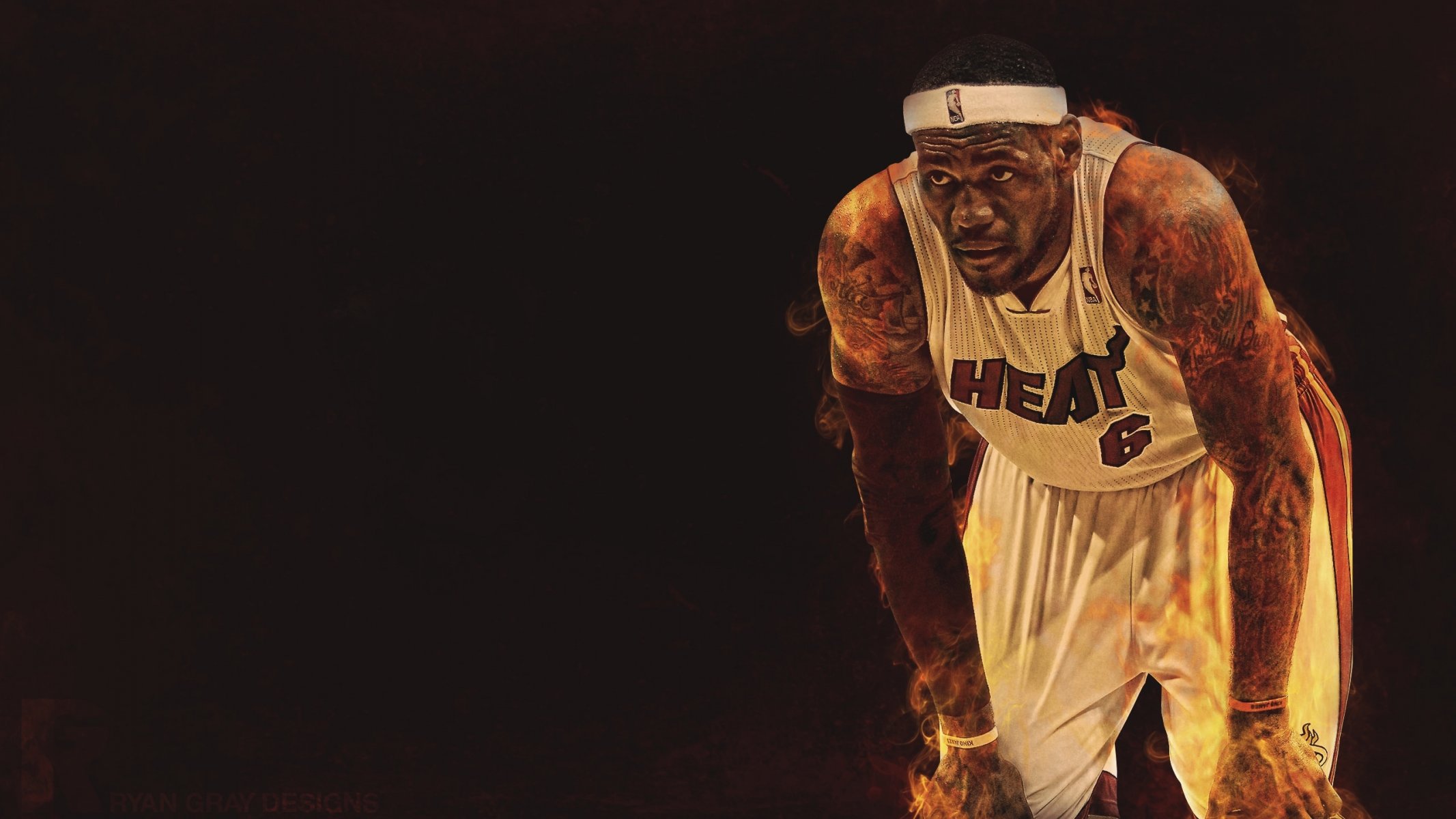 lebron james miami nba fuoco basket giocatore