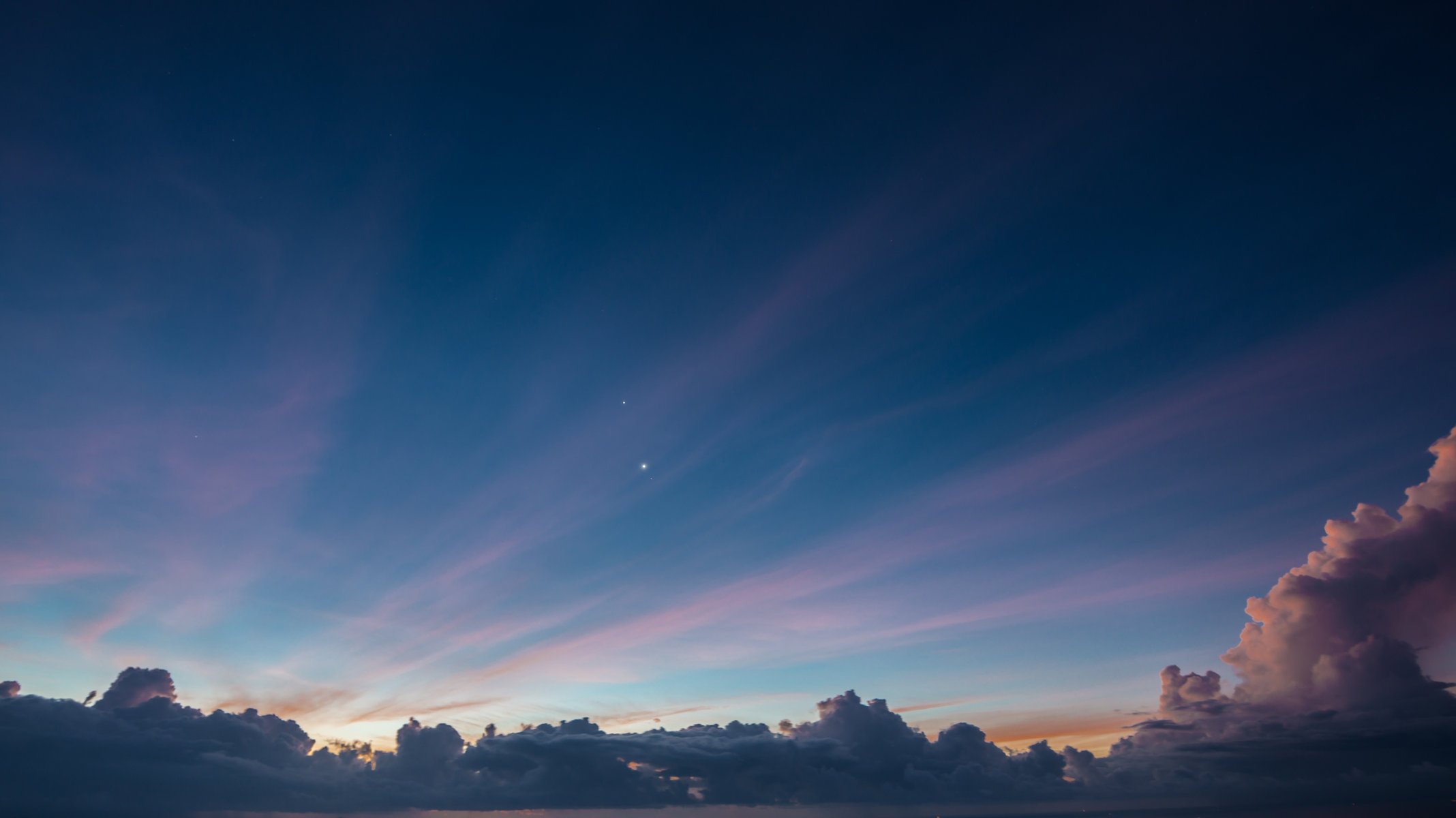 ciel nuages étoiles firmament étoile