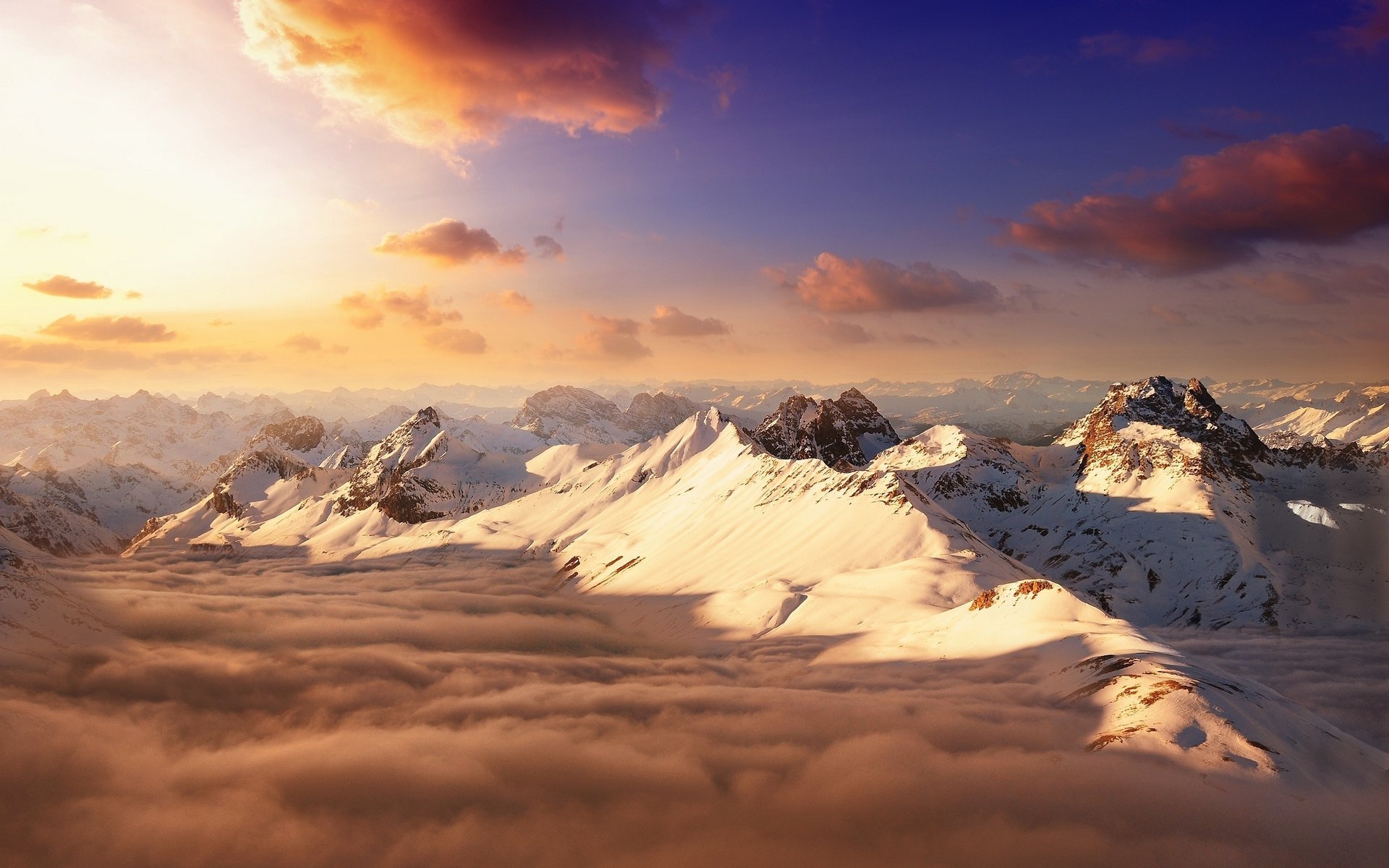 berge himmel wolken