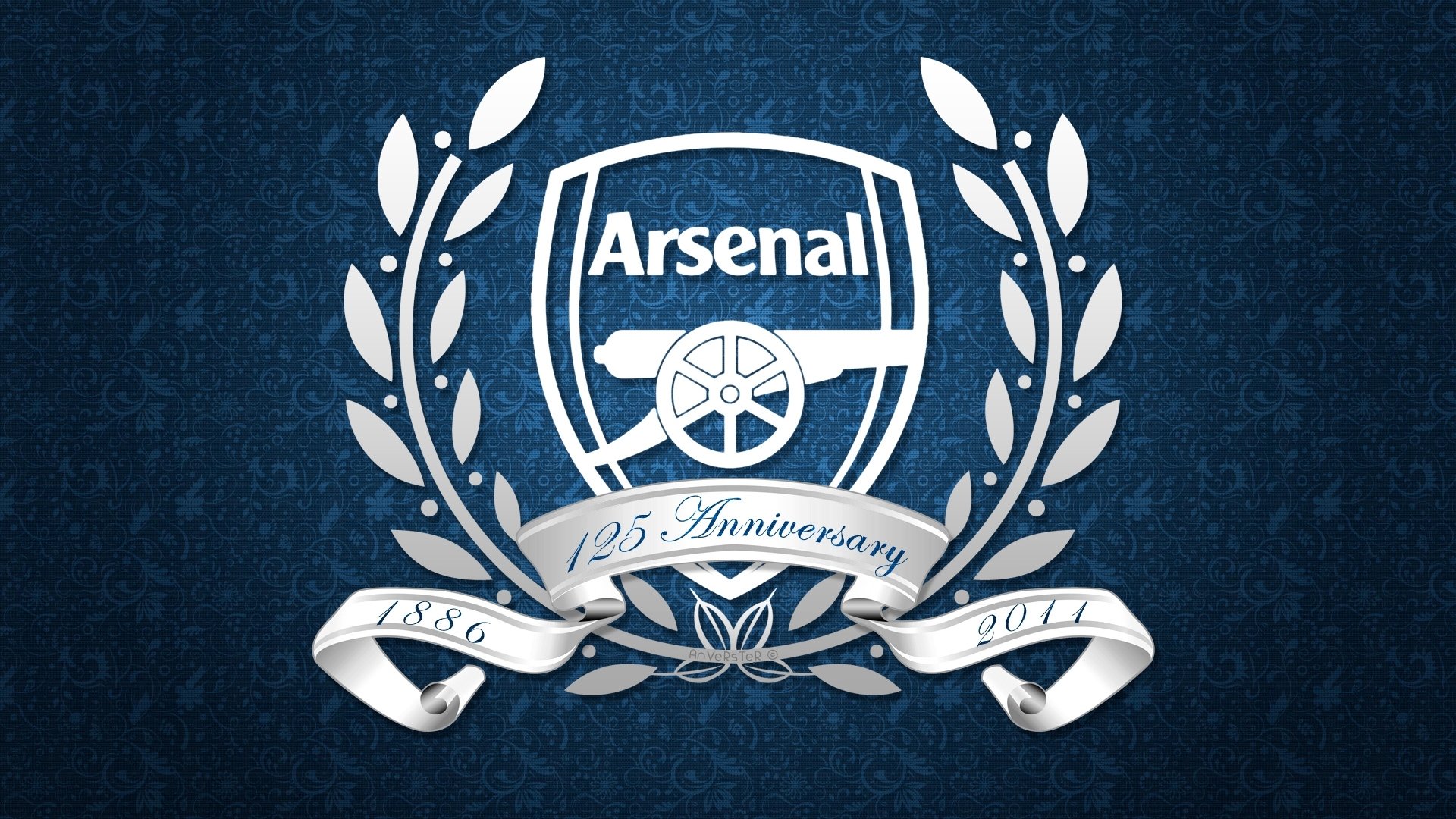 arsenal club de football gunners emblème logo blason fond