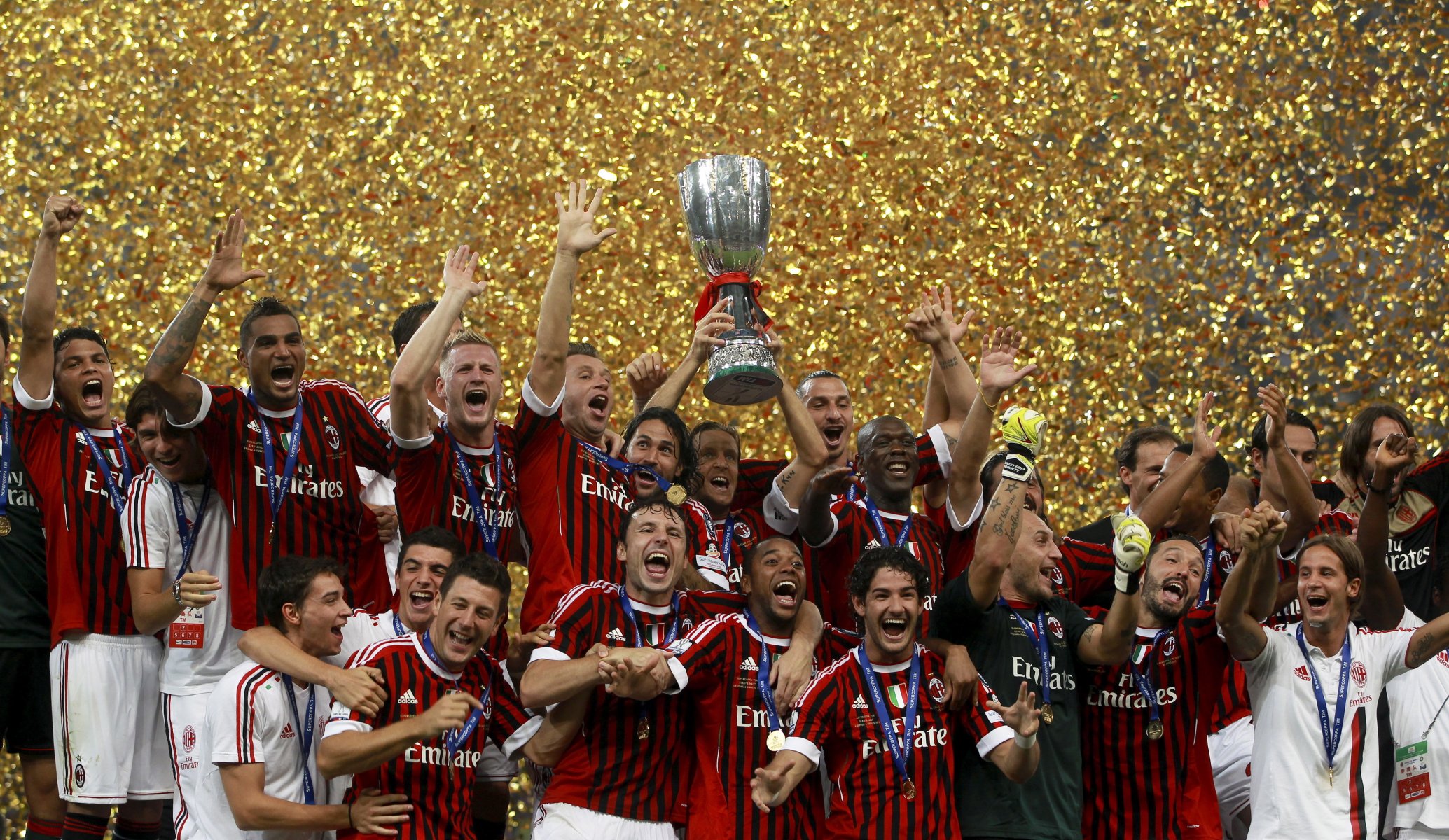 milan milan ac scudetto pato gattuso seedorf cup italy 2012