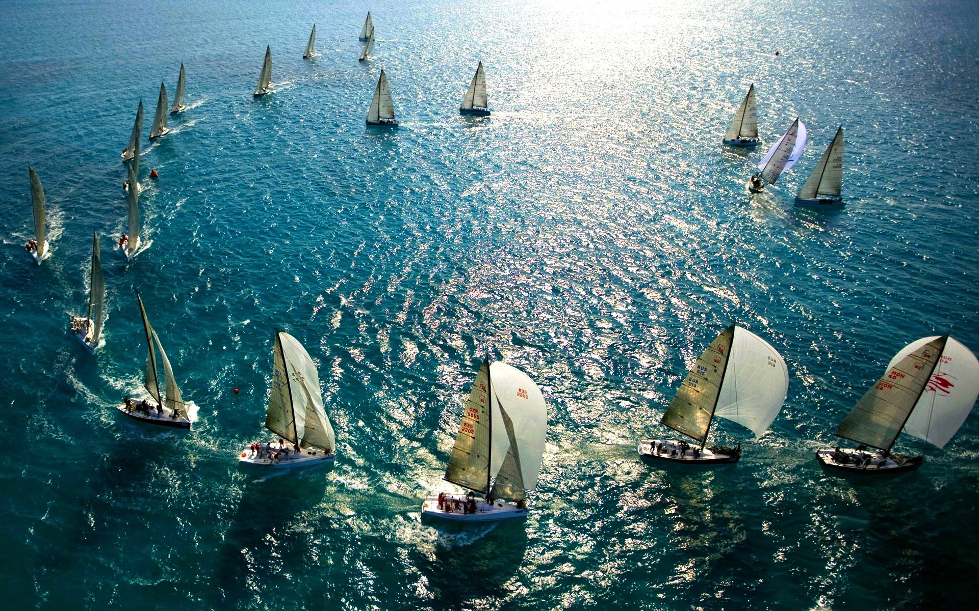 mer océan yachts mâts voiles