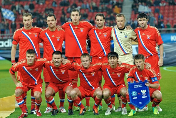 Foto der russischen Fußballnationalmannschaft 2011