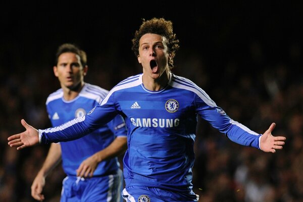 David Luiz, joueur de Chelsea anglais