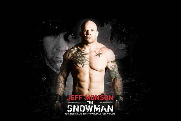 Jeff Monson with a naked torso