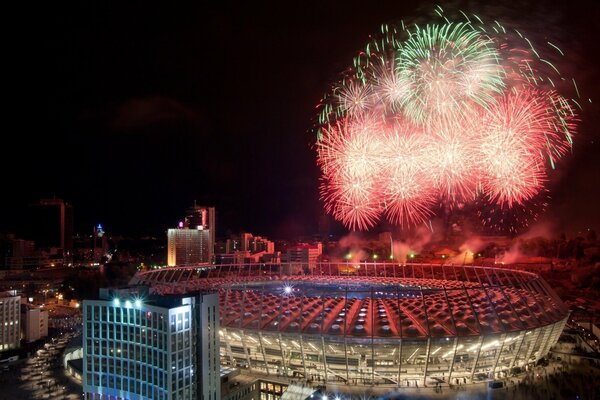 Festlicher Gruß, olympischer Euro 2012