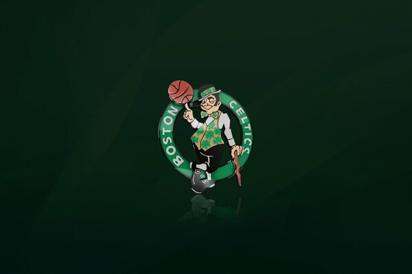 Boston Celtics, logo verde, Basket