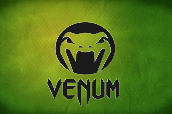 Venum logo on a green background