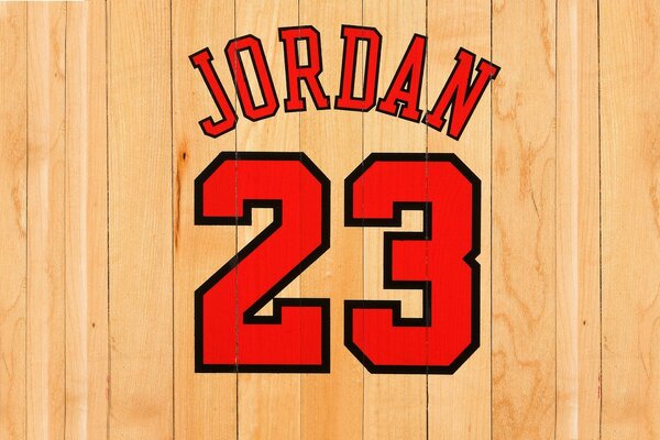 Michael Jordan est représenté sur un tableau de basket-ball de 23 rangs