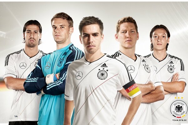Participants of Euro 2012 German national team, Neuer, Lam