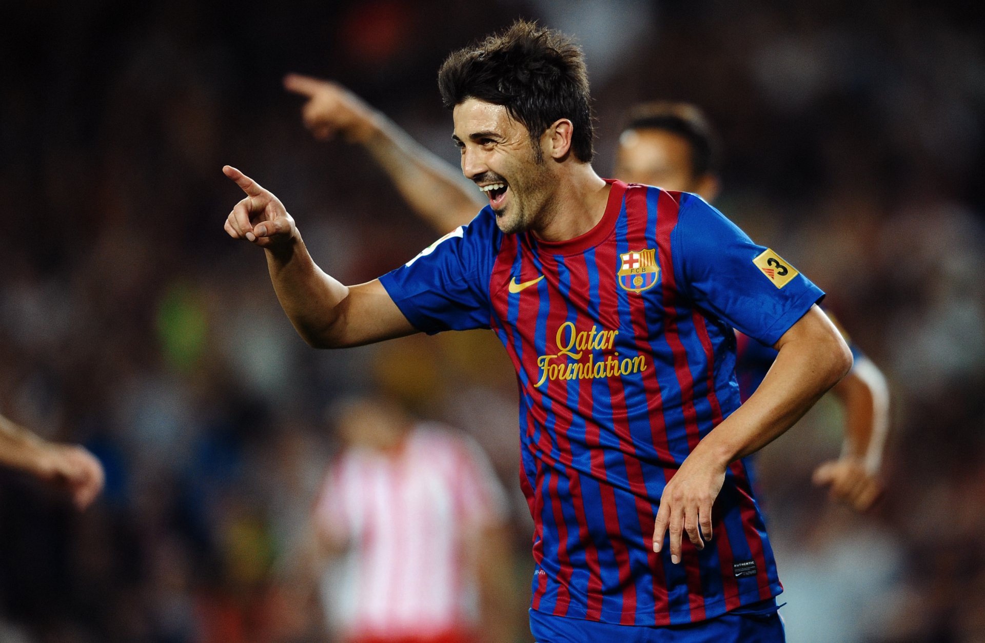 david villa fc barcelona atletico madrid obiettivo celebrazione