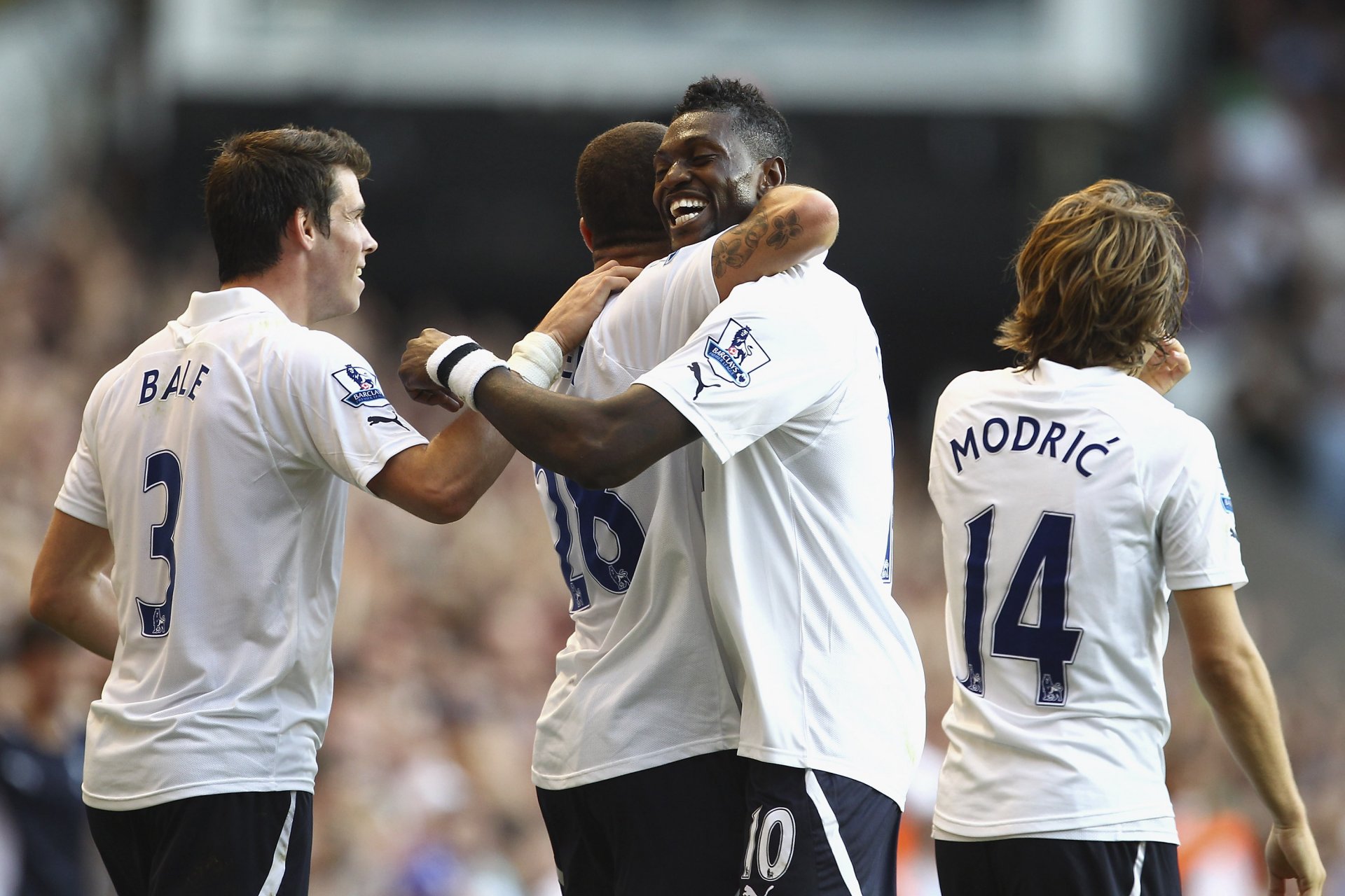 tottenham adebayor bale modrich tottenham premier league inglés fondos de pantalla de fútbol tío vasya