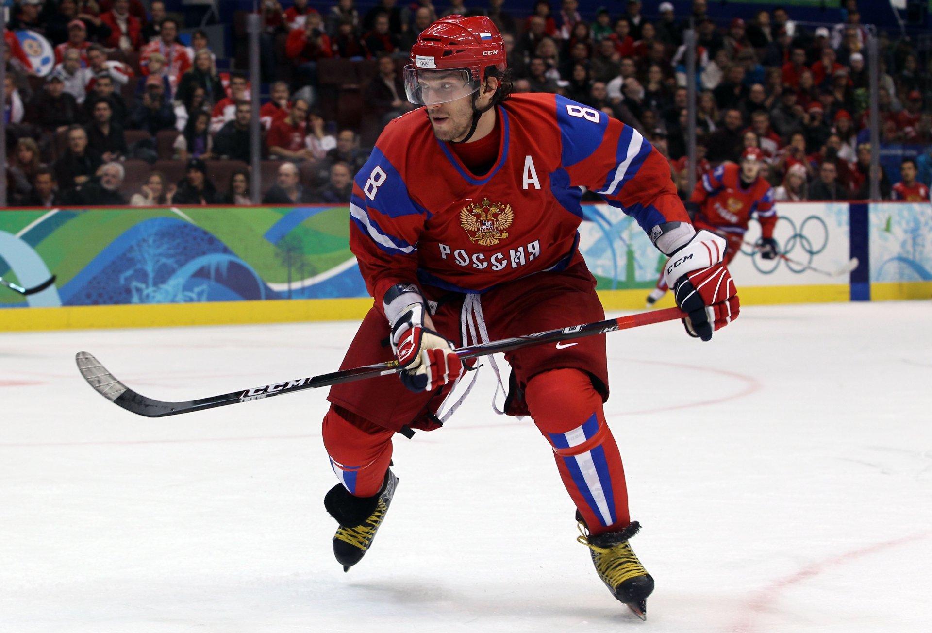 alexander ovechkin alex ovechkin washer winter olympic games 2010 vancouver canada team russia coat of arms hockey viewers sports russian alexander the great ovie fans stick form wallpaper